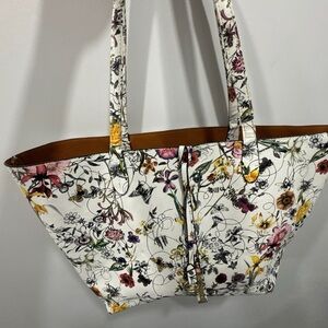 Floral Print Tote Bag